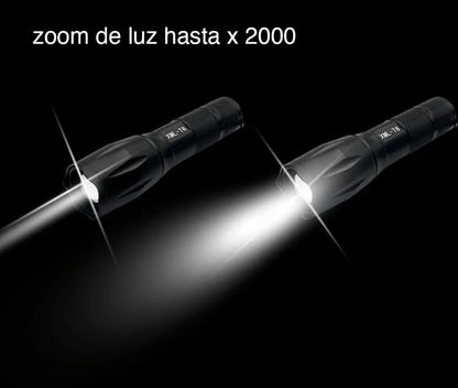 LAMPARA TACTICA RECARGABLE CON ZOOM