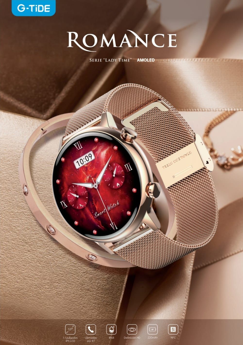 Smartwatch G-Tide Romance - Estilo en tu muñeca